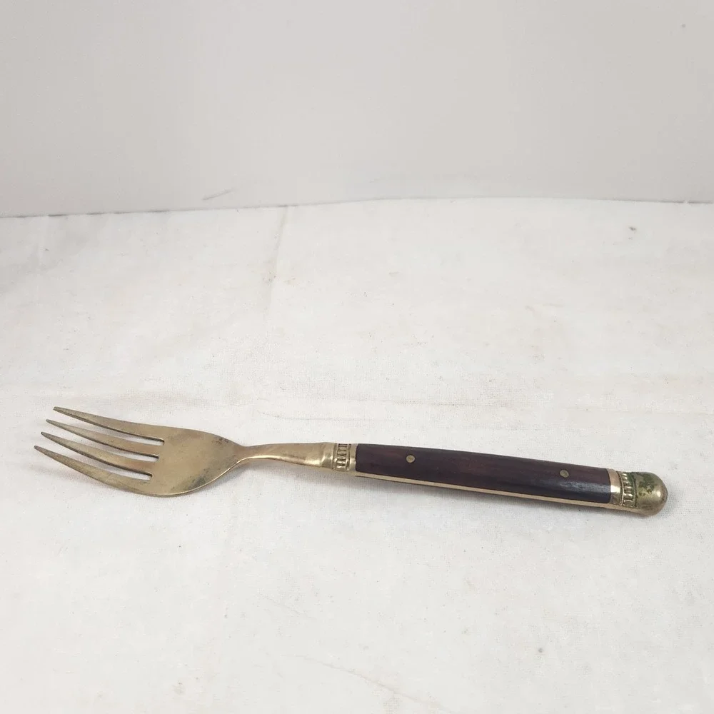 Pottery‎ Barn antique bronze rosewood flatware Dinner Fork thailand